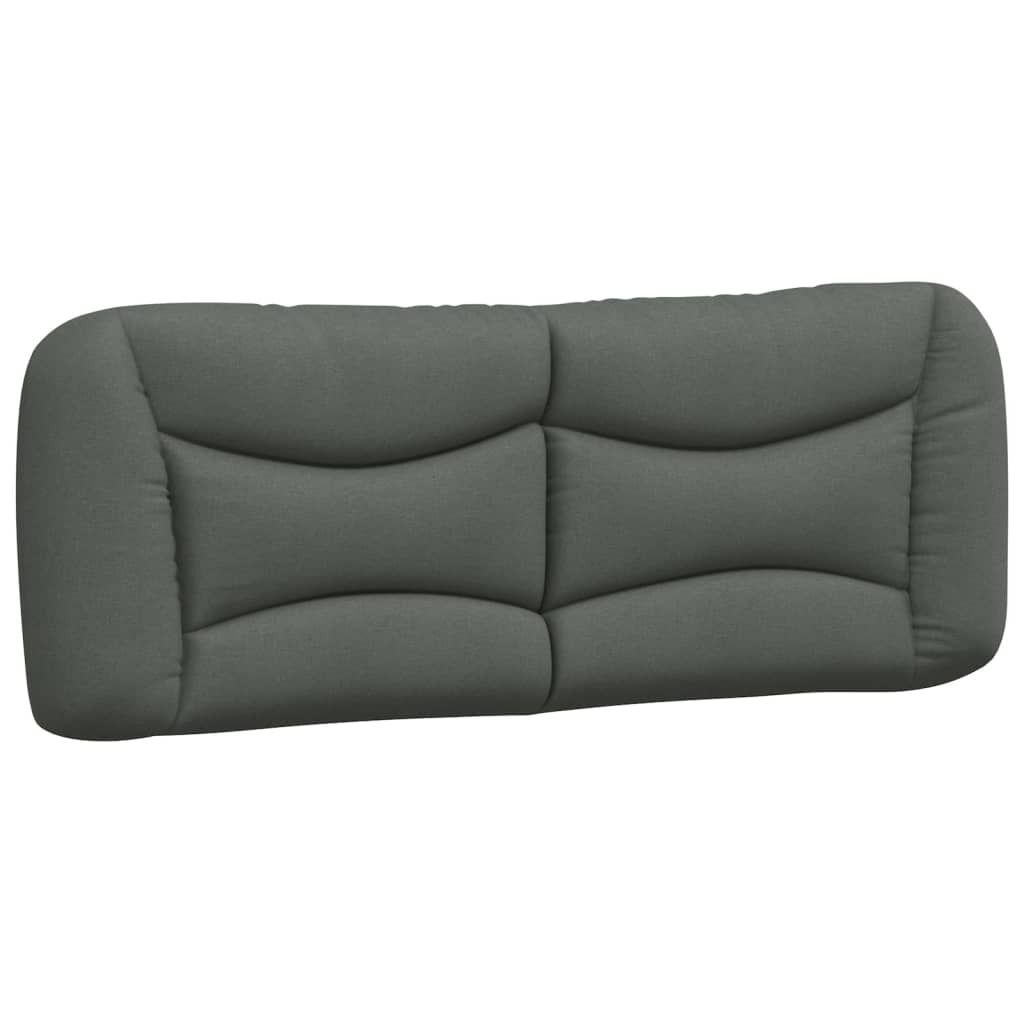 Kopfteil-Kissen "Hvar" Dunkelgrau 140 cm Stoff