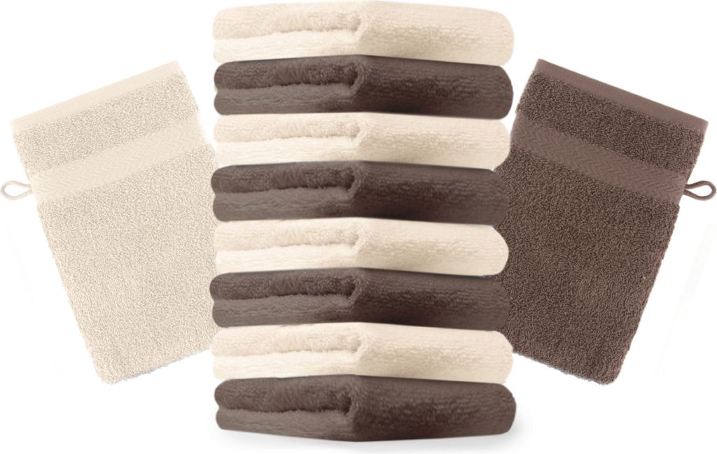 Betz 10 Stück Waschhandschuhe 16x21 cm PREMIUM 100% Produktbild 