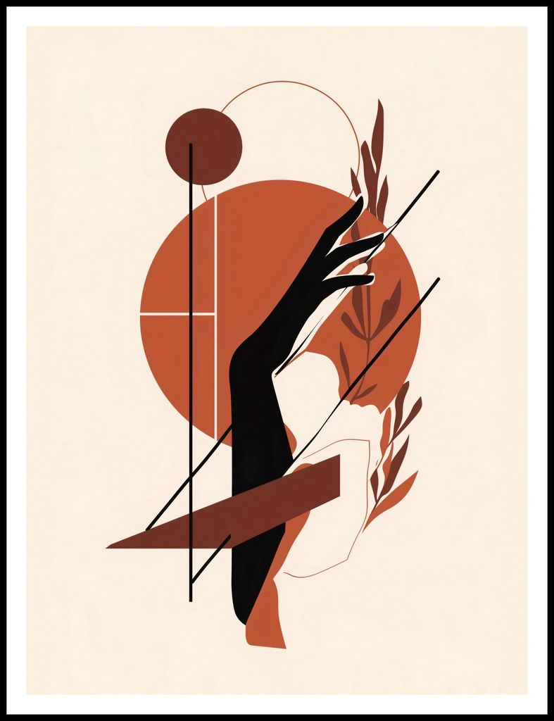 Plakat 75x100cm Dämmerung in der Hand
