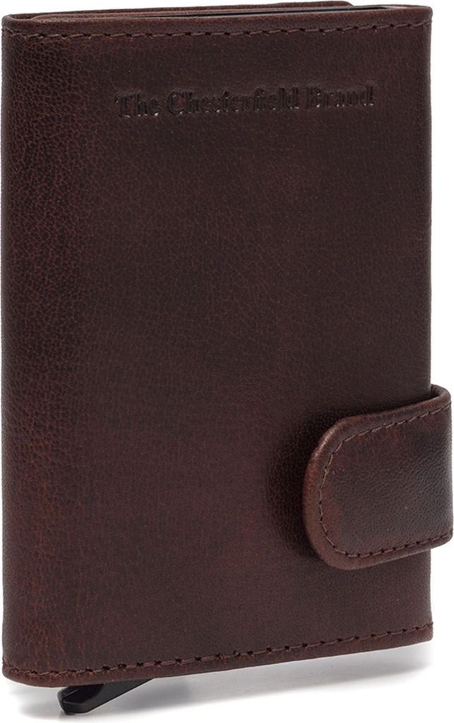 The Chesterfield Brand Antique Buff Crumbled RFID Safe Leder Kartenetui Portland 01 brown