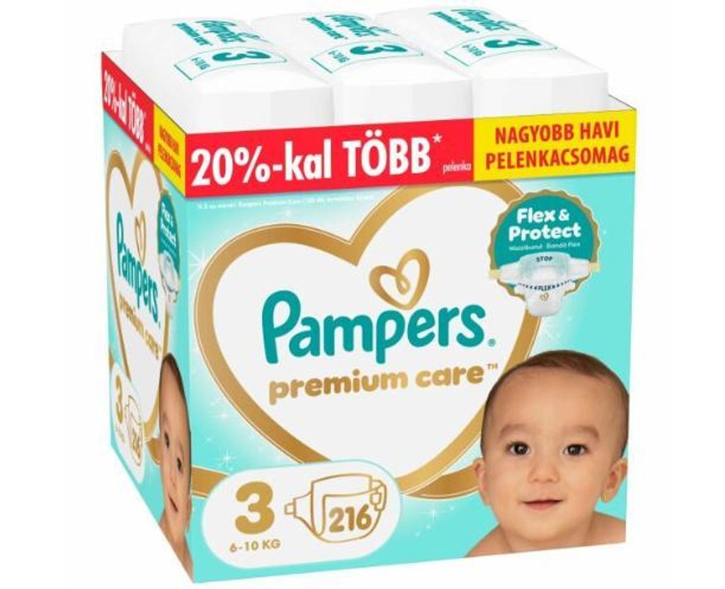 Pampers Premium Care, balík jednorazových plienok na Obrázok produktu 