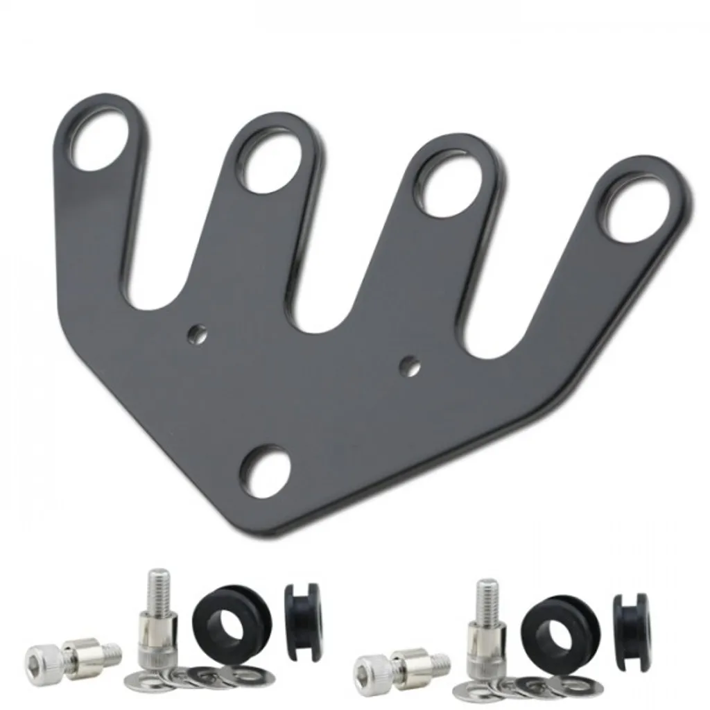 Support combiné Velona 48 noir 2 compartiments pour compteur moto Dayton