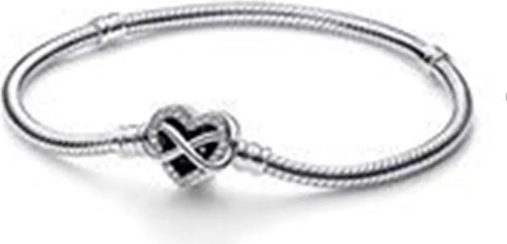 Bracelet Maille Serpent Pandora en Argenté 18 cm - Bijou Femme Chic