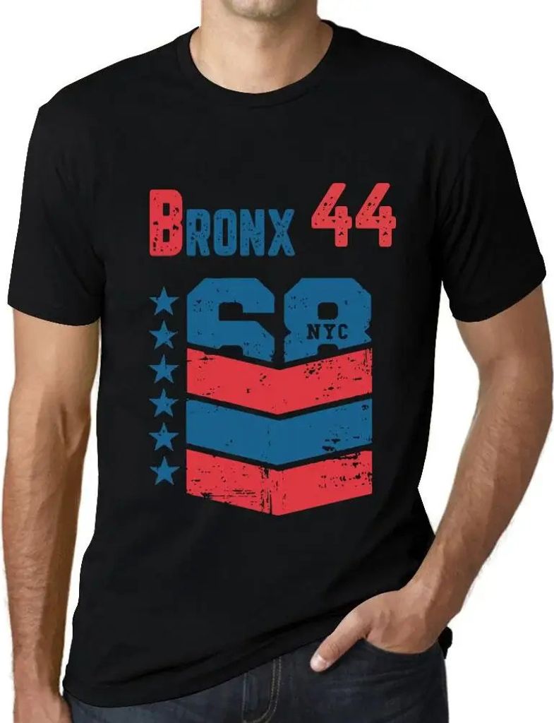 Herren Grafik T-Shirt Bronx 44 Geschenk 44. Geburtstag Jahrestag 44 Jahre Jubiläum 44 Jährige Mann Jahrgang 1980 Kurzarm Lustige Druck