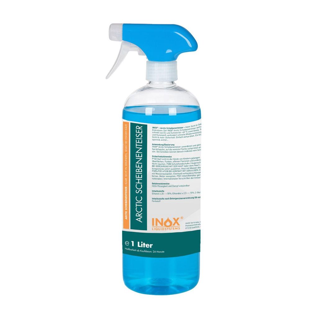 INOX 1L Scheiben Enteiser Spray - Enteiserspray Scheibenenteiser Frostschutz