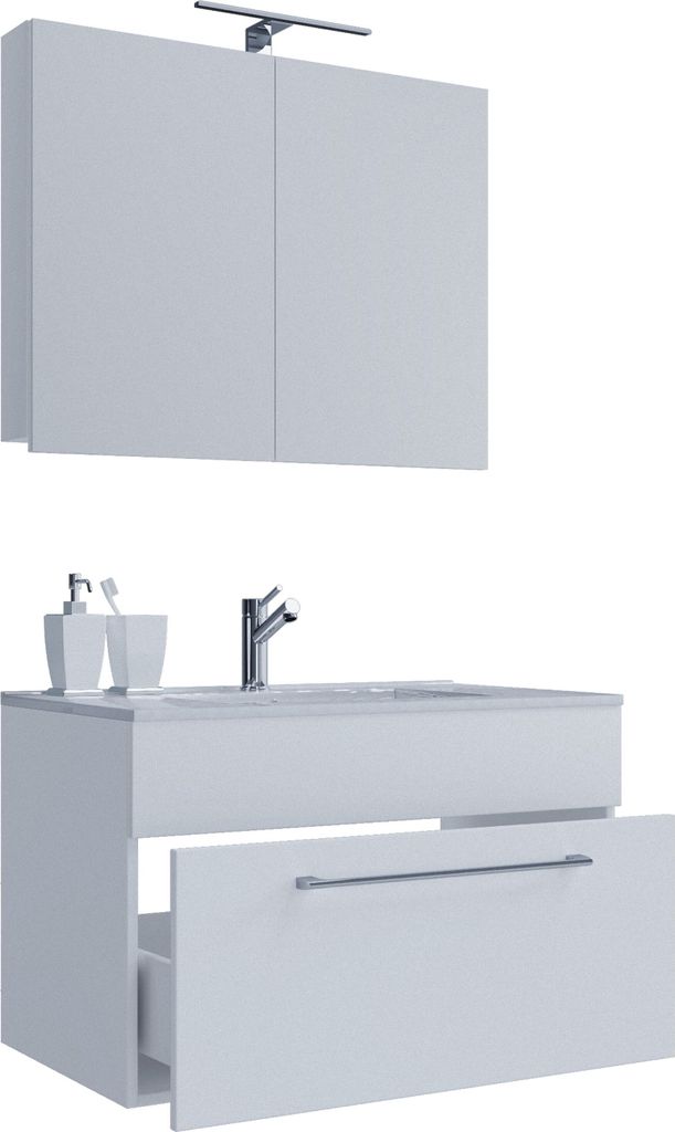 3 pz. lavabo lavabo | lavabo larghezza 60 cm | set di Immagine del prodotto 