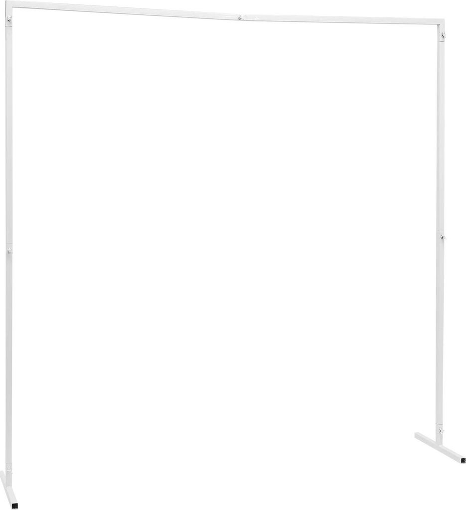 Hochzeitsbogen - Quadratischer Metallbogen 2×2 m - Einfach zu montieren - Stabiler Rahmen - Für Hochzeit & Partydeko - Weiß