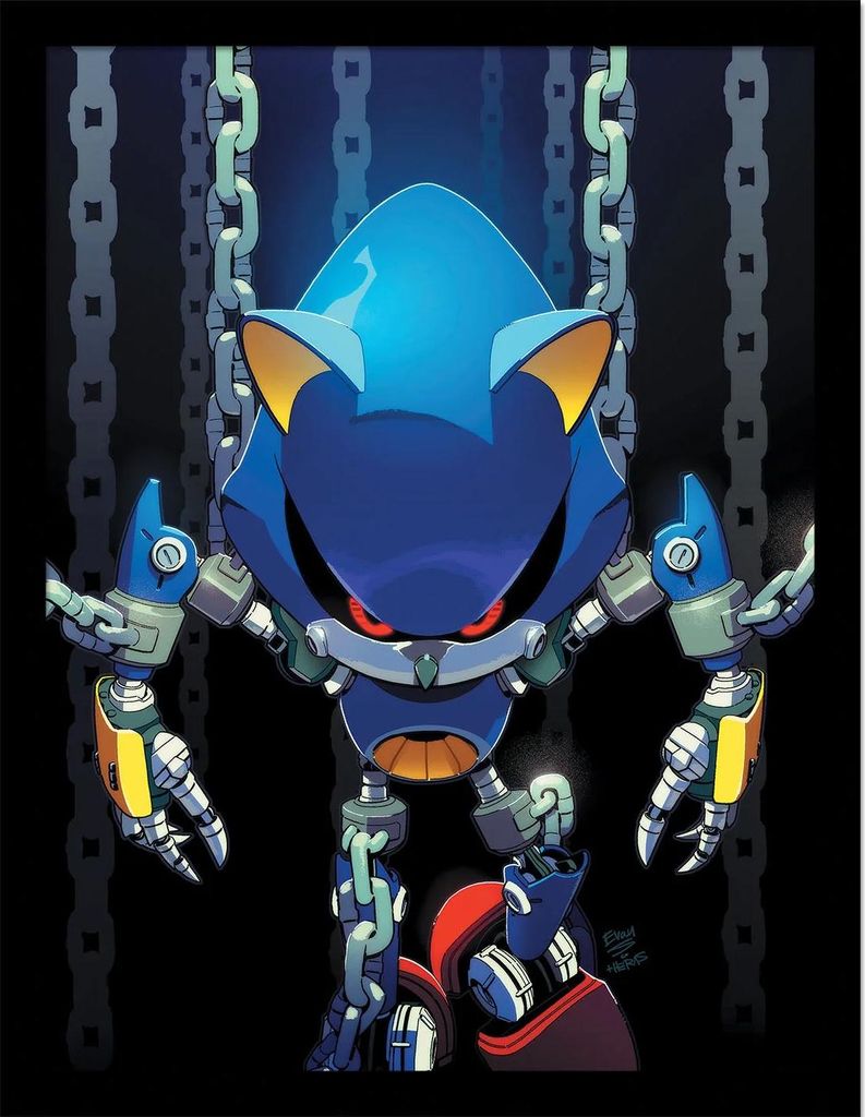 Sonic The Hedgehog - Gerahmtes Poster, Kette PM11978 (Einheitsgröße) (Bunt)
