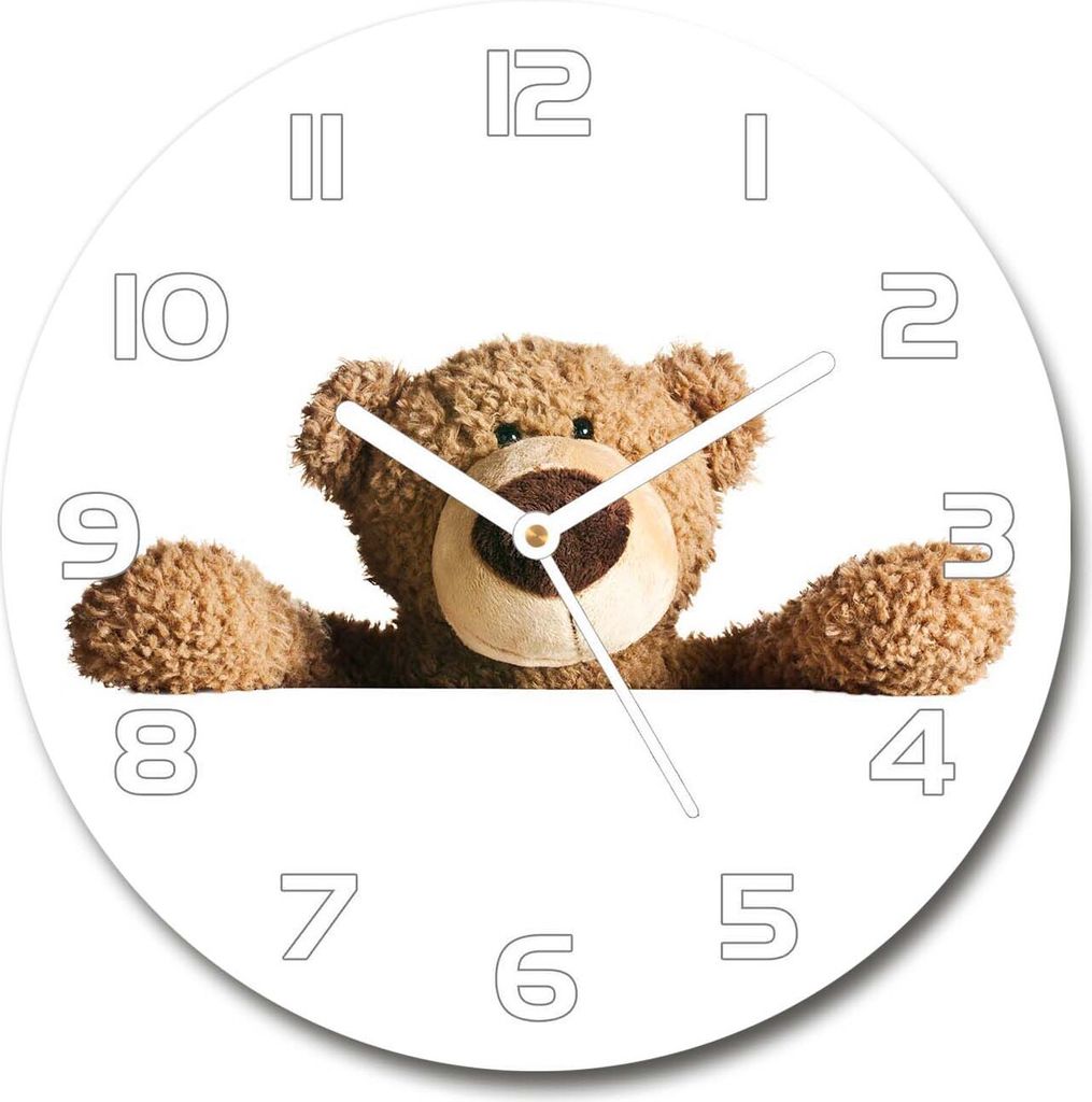 Wanduhr aus Glas 30fi Glasbild Glasuhr Gehärtetes Glas - Produktbild 