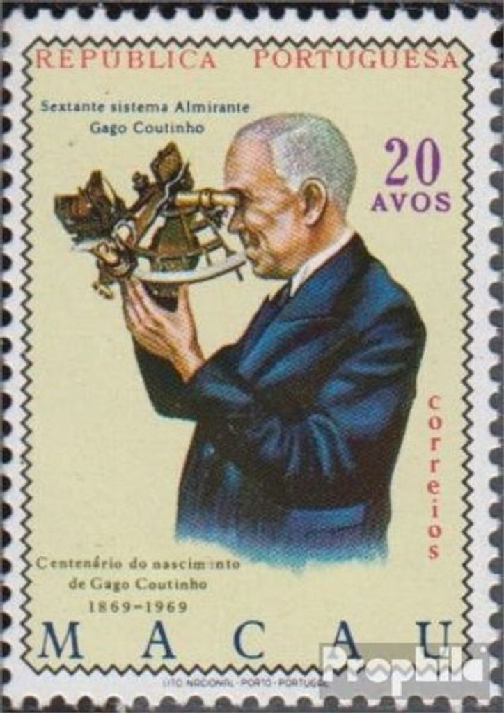 Briefmarken Macau 1969 Mi 445 (kompl.Ausg.) postfrisch Admiral Gago Coutinho