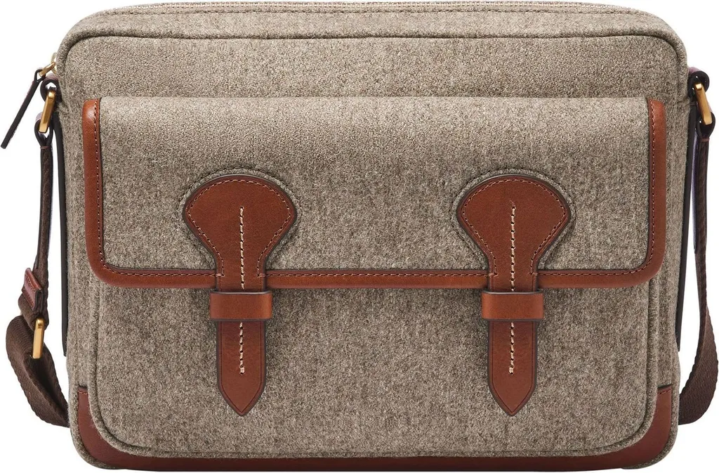 Sac d'ordinateur portable Fossil gris idéal pour le travail et le train