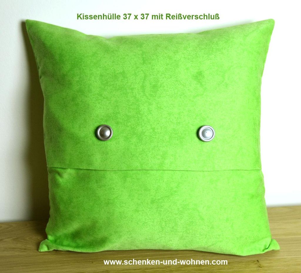 Kissenhülle ca. 37 x 37 cm Einzelstück apfelgrün batic