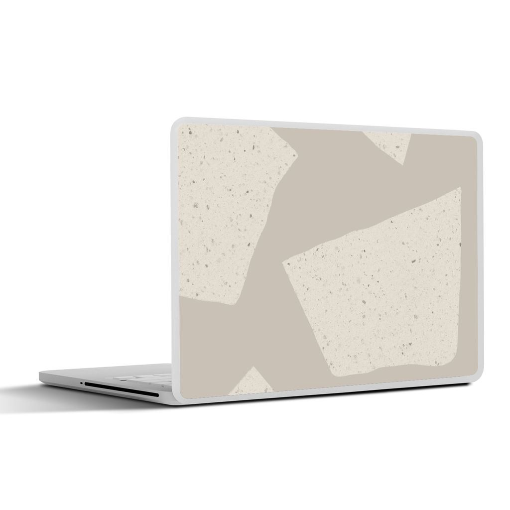 MuchoWow Laptop Aufkleber Sticker Cover Terrazzo - Abstrakt - Pastell - Muster 32.5x23.5 cm - Sticker für Laptop - Selbstklebend
