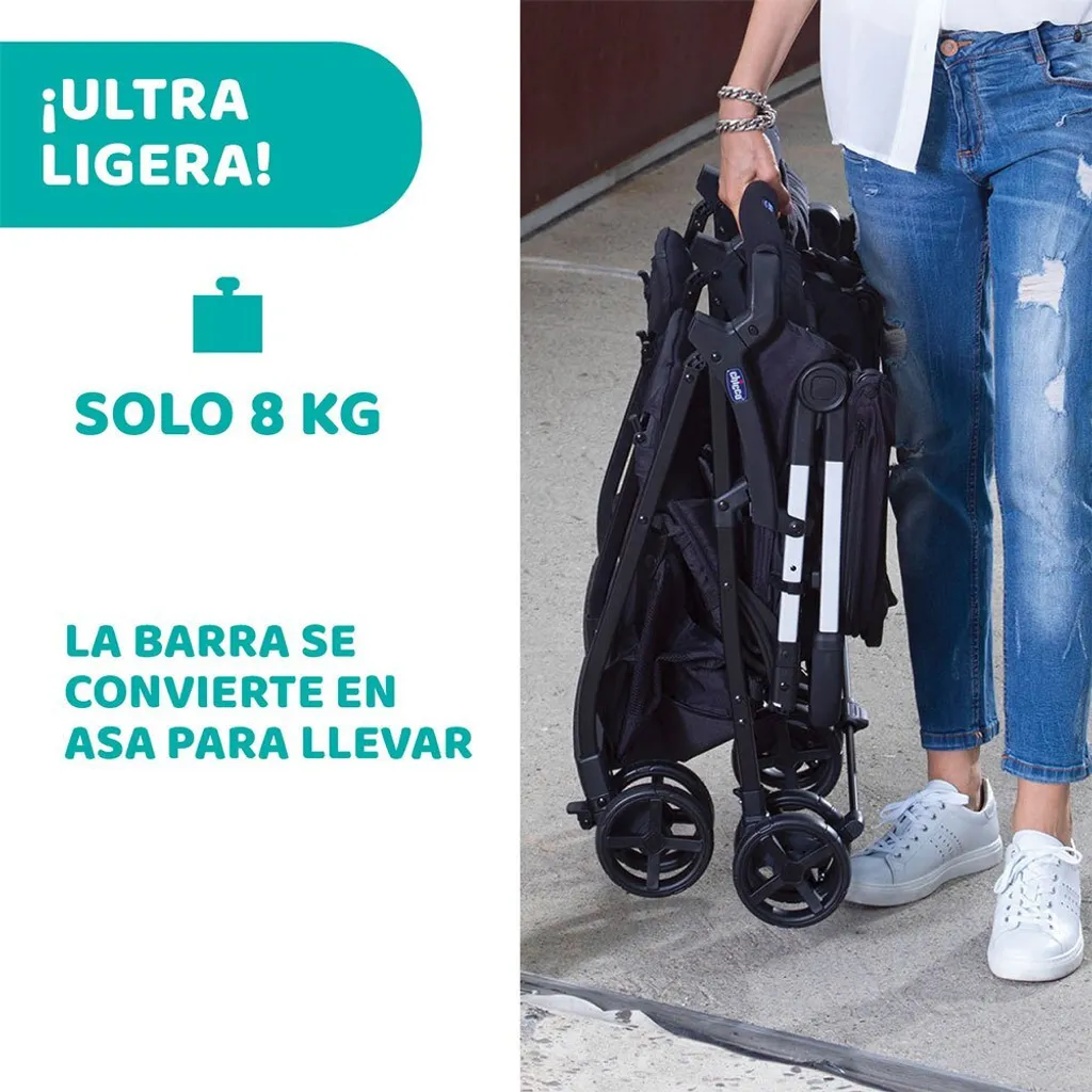 Poussette Double Compacte Chicco Ohlalà Twin Légère pour Petits Espaces - 7