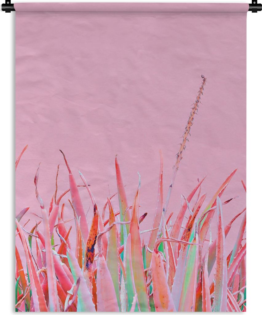 MuchoWow Wandteppich Wandbehang Sommer - Pflanzen - Pastell 120x160 cm Tapisserie Dekoration Wandtuch - Wohnzimmer - Moderne