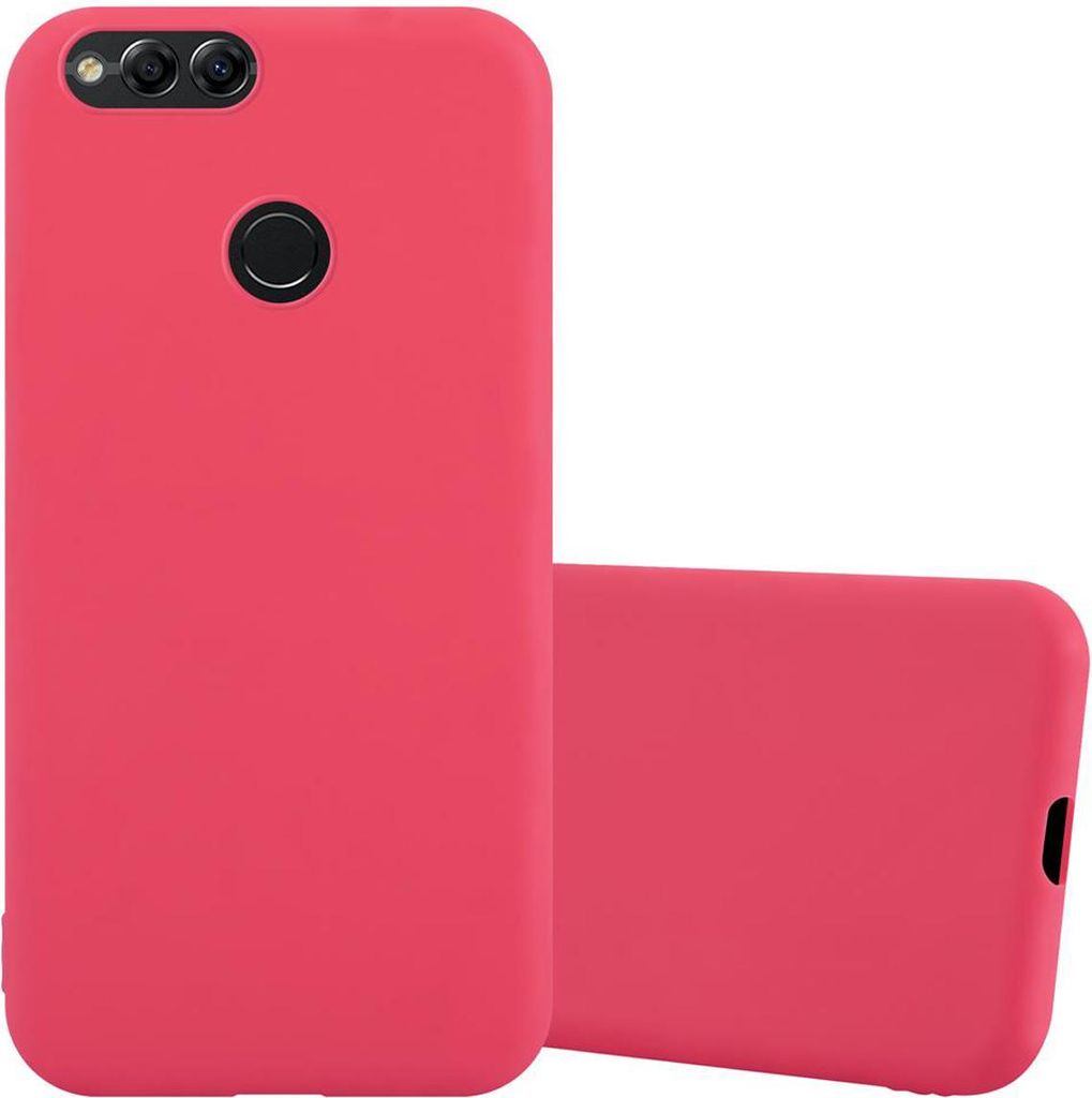 Cadorabo Hülle für Honor 7X Schutzhülle in Rot Handyhülle TPU Silikon Etui Case Cover