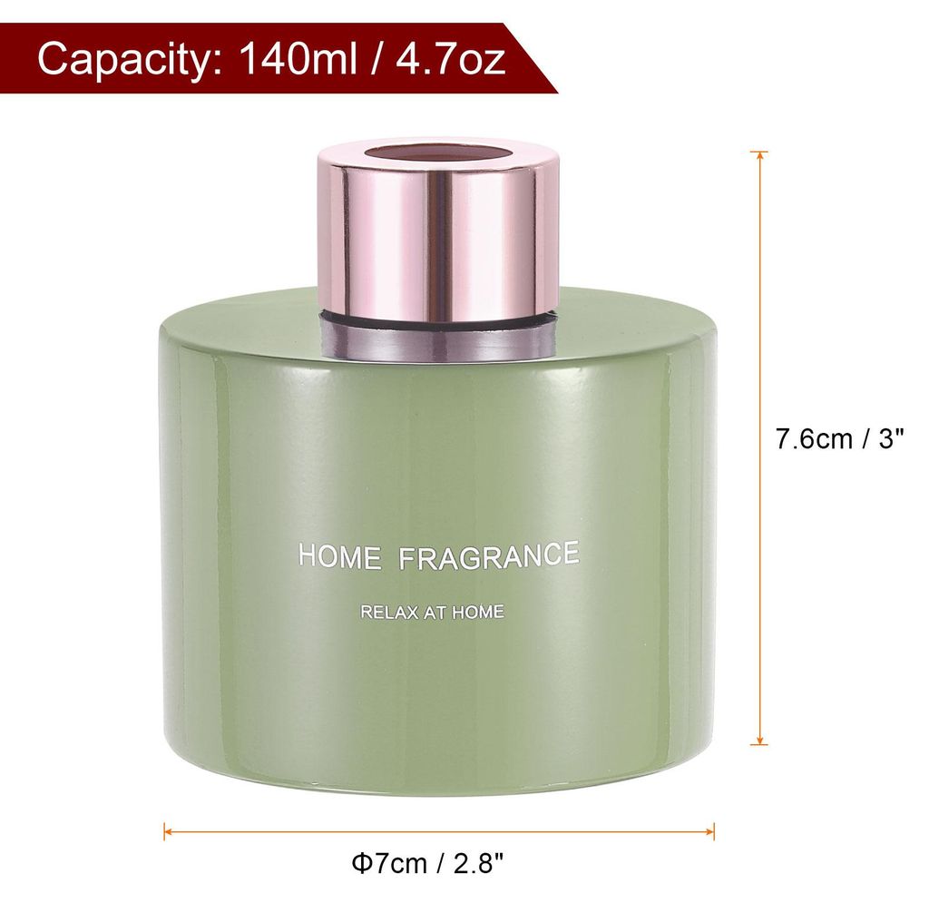 2 Stš¹ck leere Glasdiffusorflasche 140 ml / 4,7 Unzen Nachfš¹llbare Duftaccessoires Aromatherapie-Gef?? fš¹r Ersatz-Reed-Diffusor DIY Zuhause...