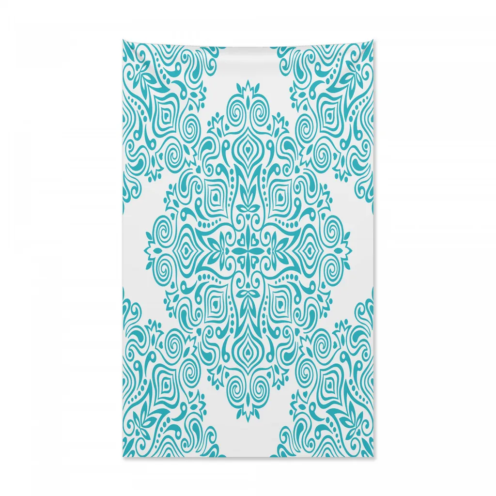 Abakuhaus Arazzo Etnico 140x230 cm - Copriletto Azzurro in Microfibra