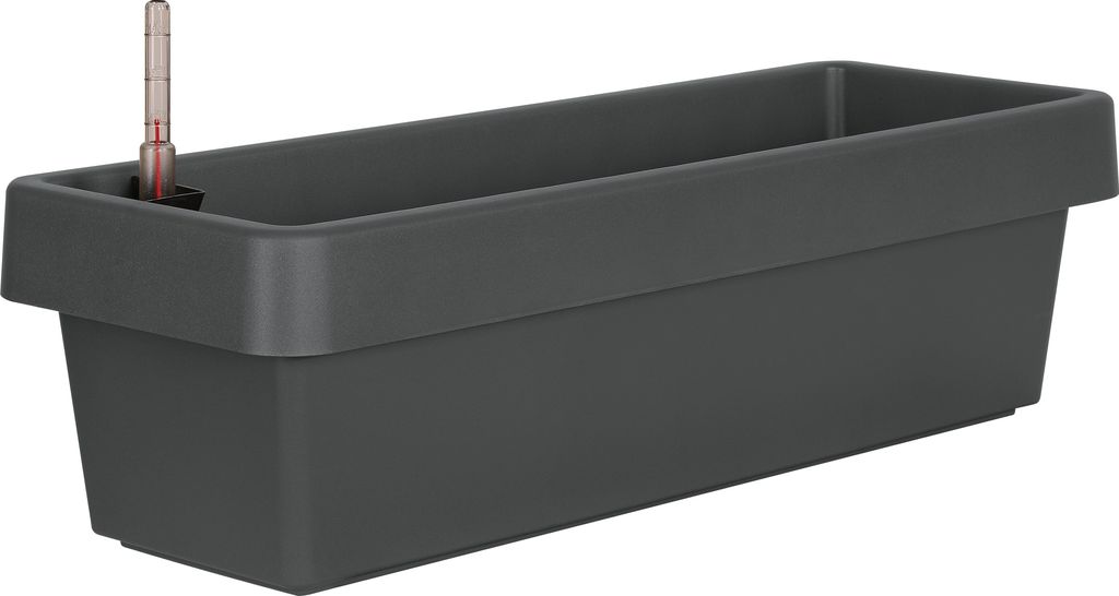 Geli Bewässerungsblumenkasten VIVA Anthrazit 100 x 21,2 cm Produktbild 1
