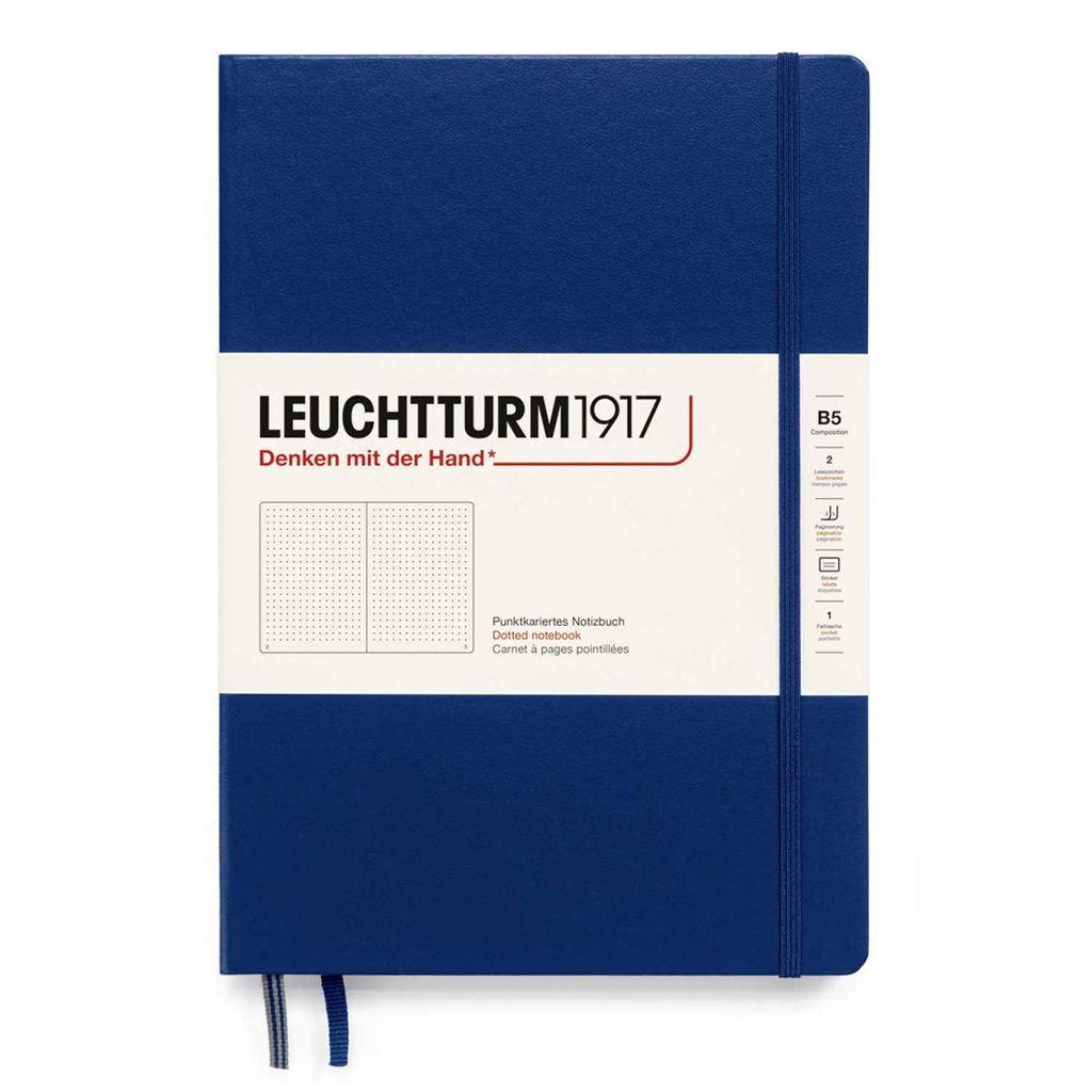 Leuchtturm1917 Notizbuch B5 Hardcover marine dotted