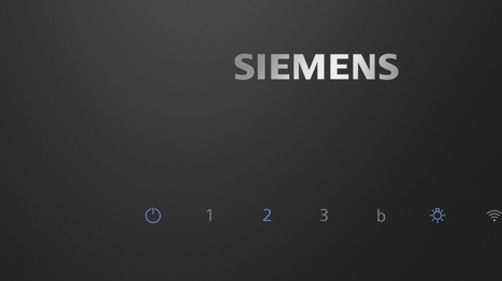 Siemens Wandesse 80 cm Klarglas schwarz bedruckt LC81KAN60 Produktbild 2