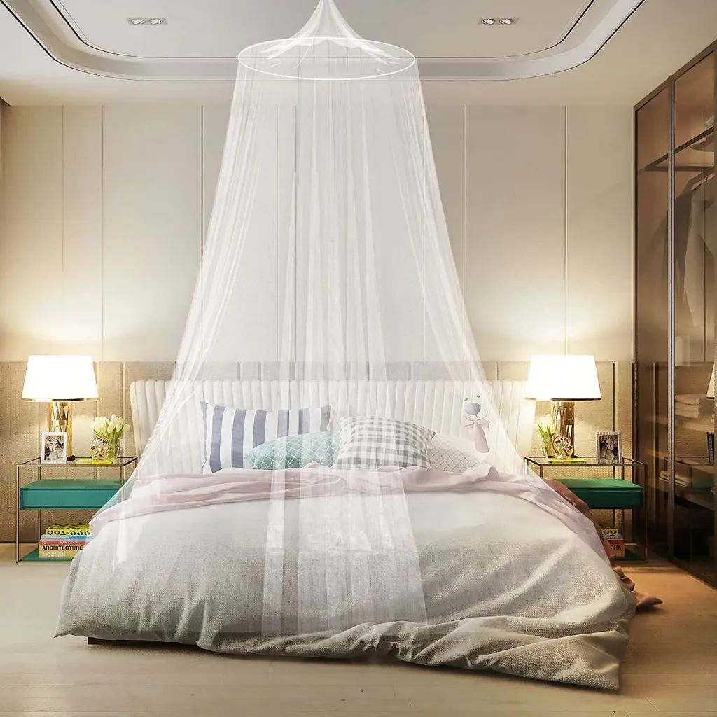 Moustiquaire lit double 180x200 cm grand format pour maison et voyage