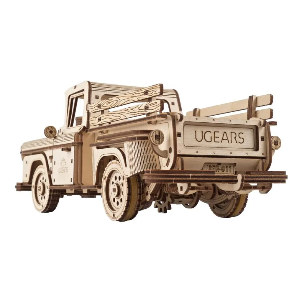 Casse-tête mécanique en bois pour adultes Ugears Camion Pick-up