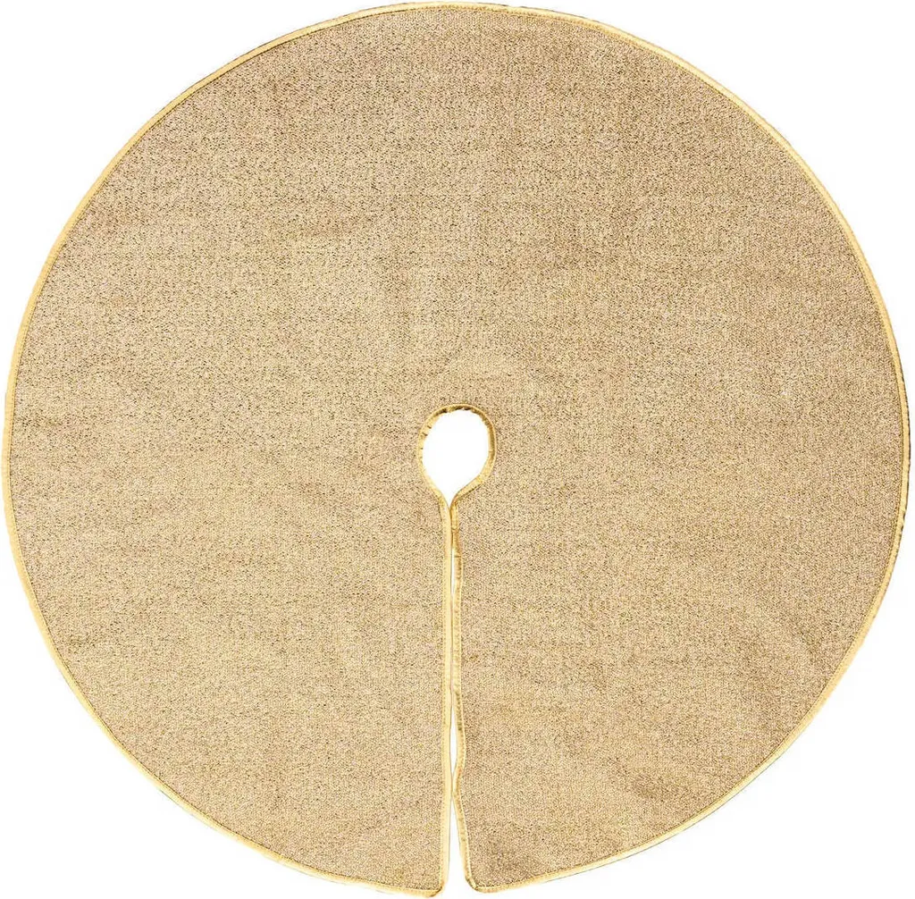 Cache pied sapin brillant 90cm - Tapis élégant pour cacher le pied de sapin