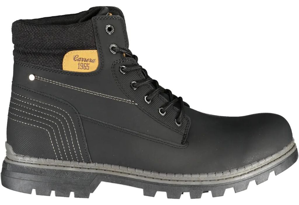 CARRERA SCHWARZE HERRENSTIEFSCHUHE : Farbe - Schwarz, Größe - 42 Größe: 42 Farbe: Schwarz Größe: 42