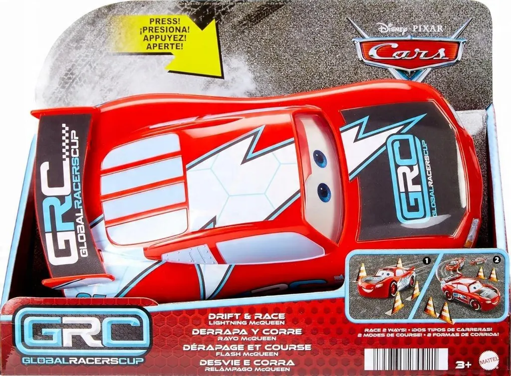 Lampe enfant Cars Flash McQueen avec éclairage LED doux et nomade