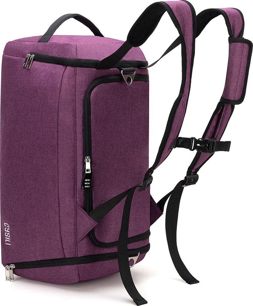 MODFU Laptoprucksack Laptop Rucksack 42L Wasserbeständig Laptoptasche 54.8x26.9x27.9cm Laptop, Anti-Diebstahl, Backpack mit Laptopfach Lila