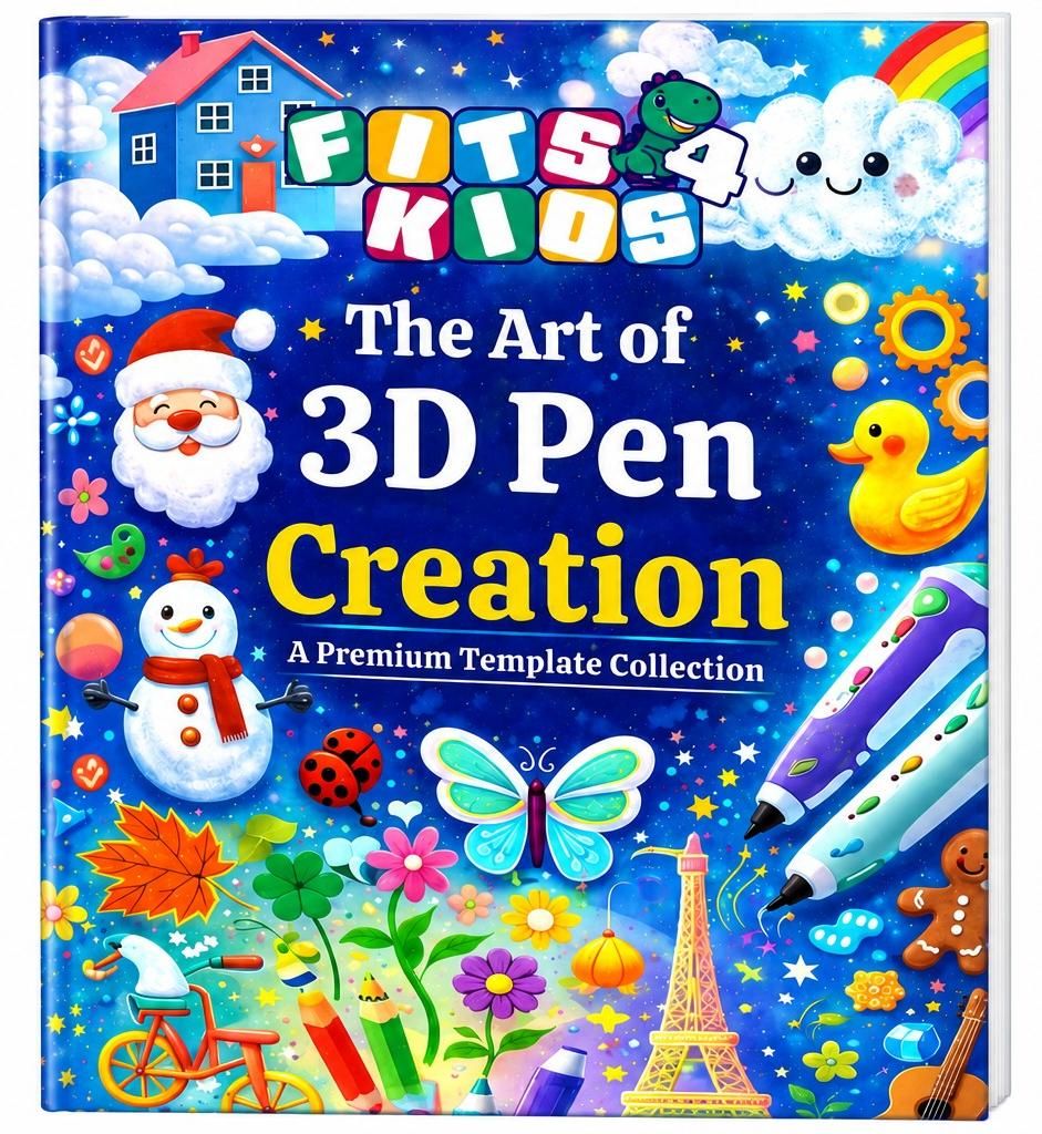 Fits4Kids Szablony do długopisu 3D, książka 2026 z 44 Zdjęcie produktu 