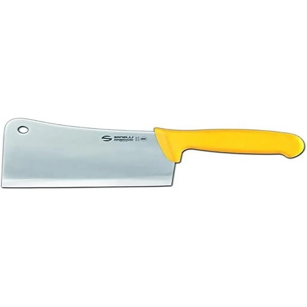 Couteau Faucille de Boucher 18 cm Jaune pour Découpe Intensive Supra