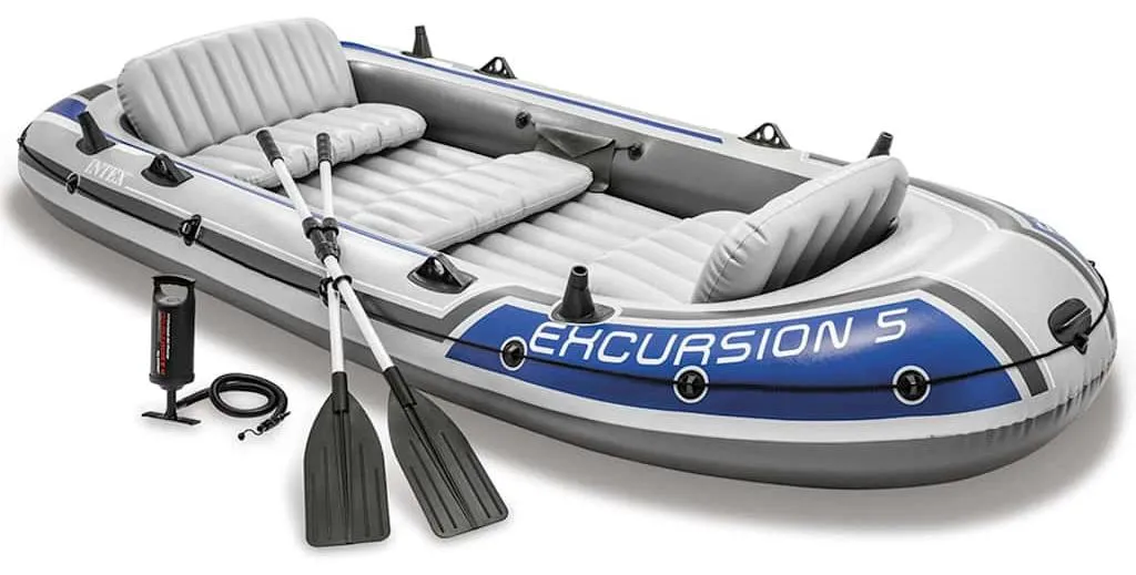 Bateau Pneumatique Stable INTEX Excursion 5 Évite le Mal de Mer