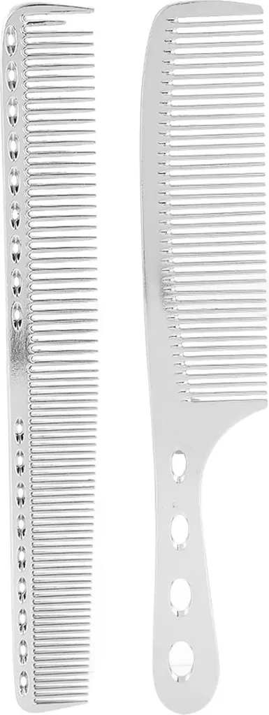 Offerta Set 2 Pettini Alluminio Styling Capelli Professionali