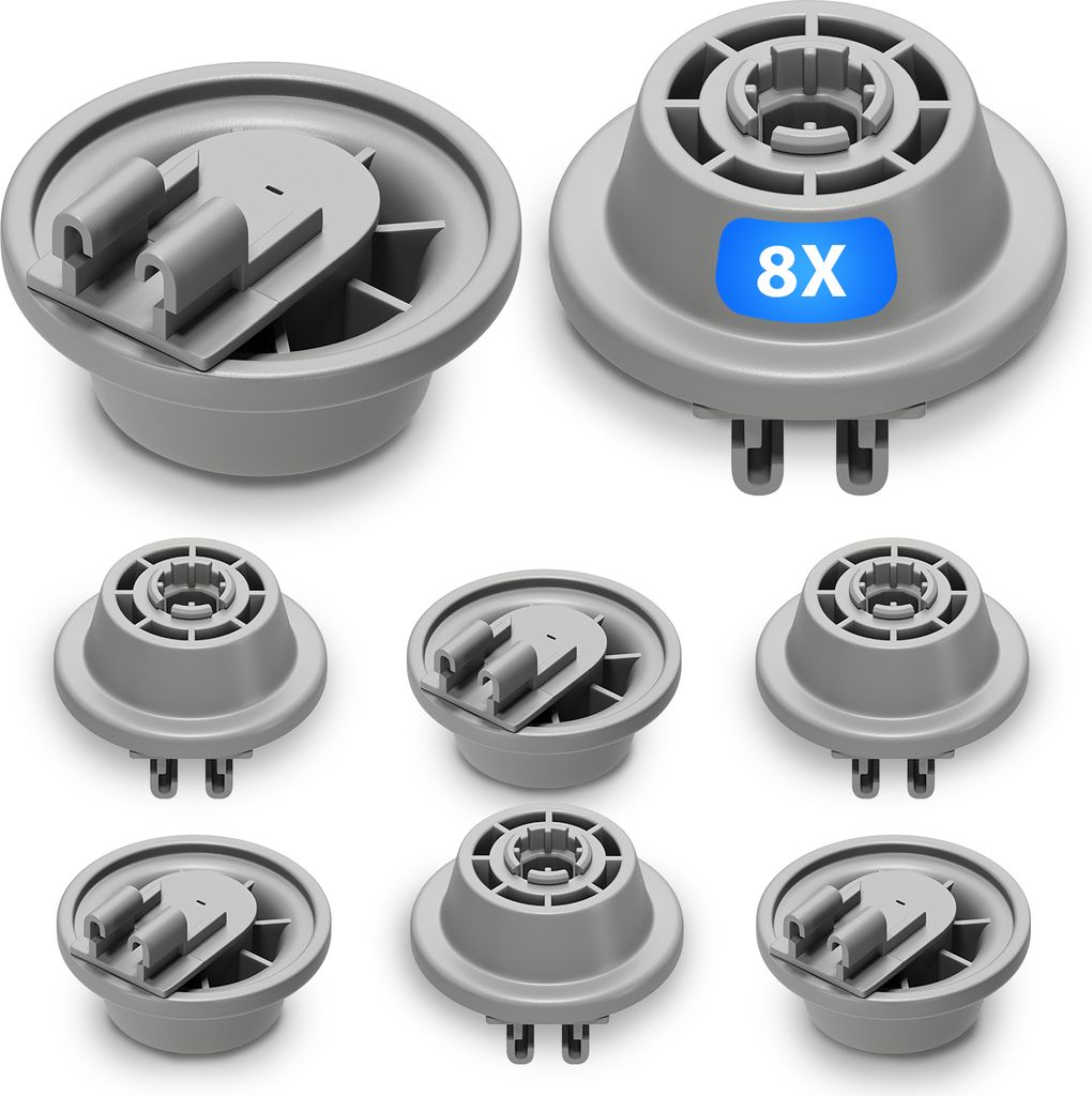 Korbrollen Set 8 Stk passend wie Bosch 00611475 für Produktbild 