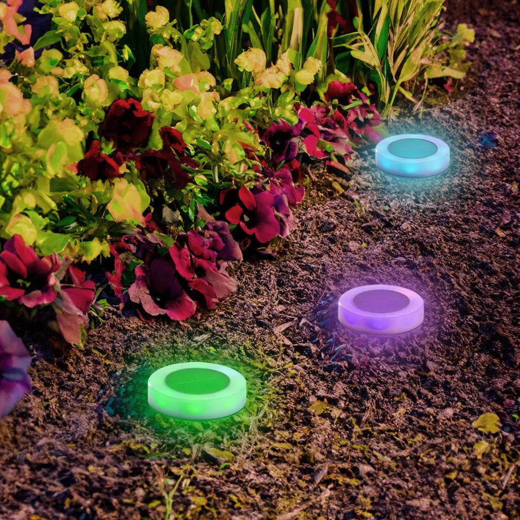 2in1 LED Solar Schwimmlicht und Bodenleuchte - 3er Set - Produktbild 6