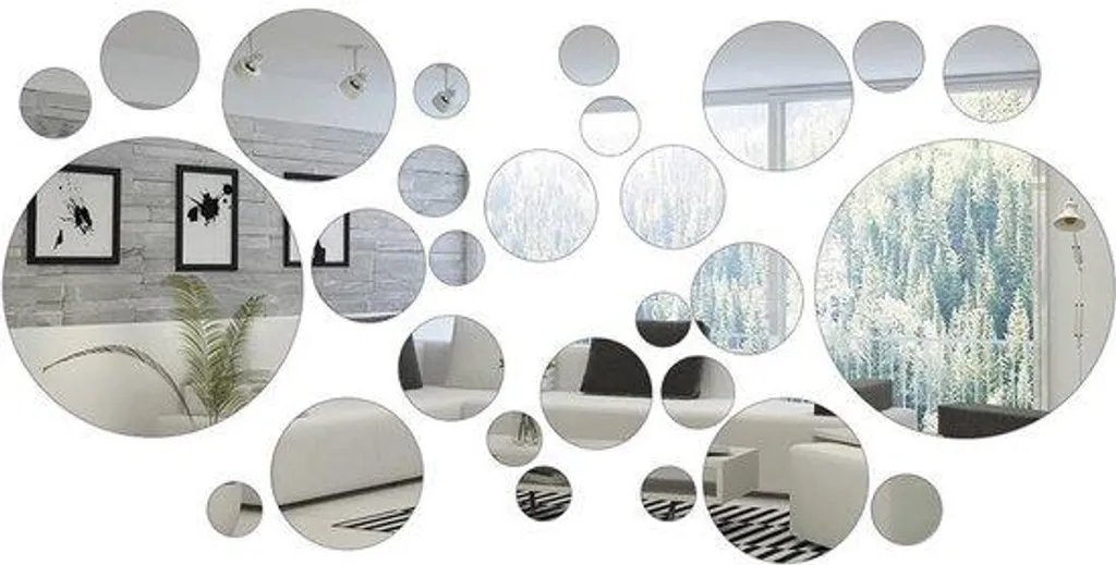 Miroir acrylique 3D autocollant : décorez sans percer vos murs fragiles