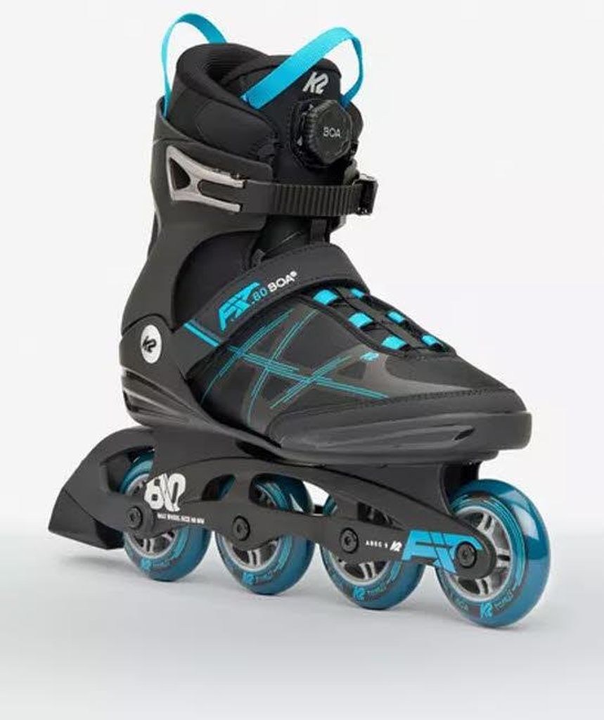 K2 F.I.T. 80 BOA Inlineskates Komfort BOA Fit System Stability Plus Cuff Herren Schwarz NEU 6