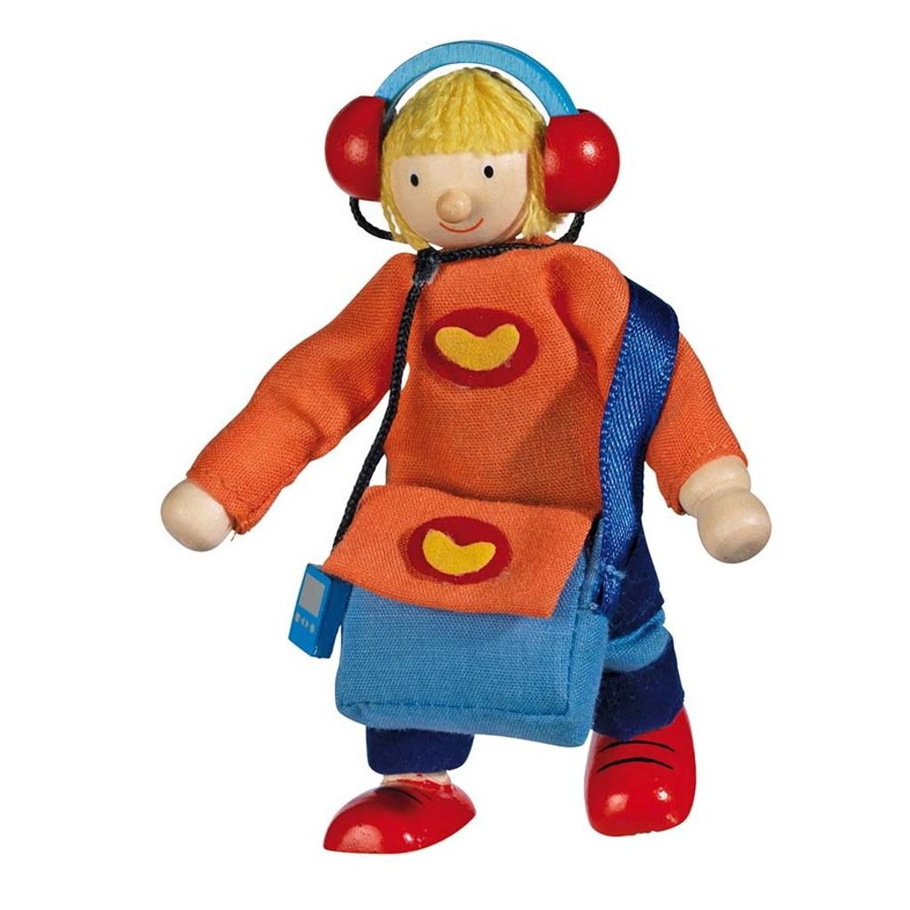 goki 51723 Biegepuppe Sohn, mehrfarbig (1 Stück)