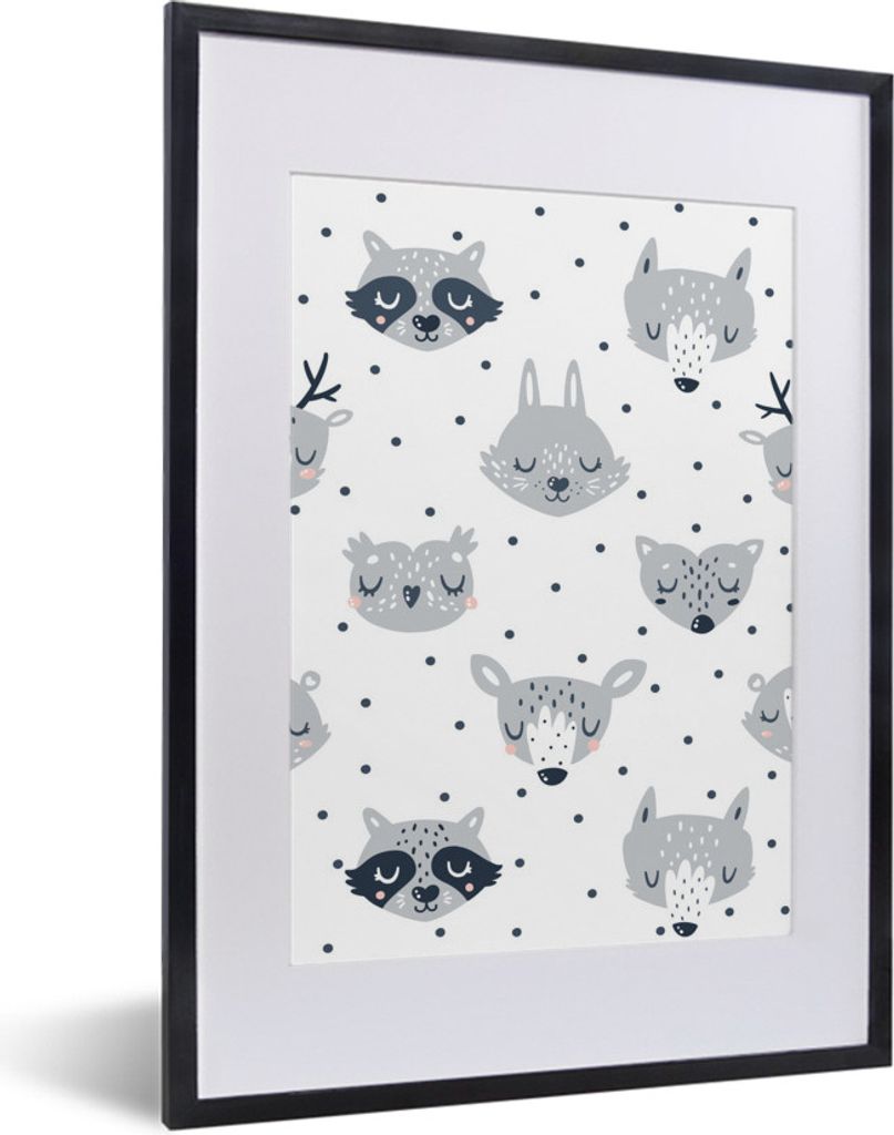 MuchoWow® MuchoWow® Gerahmtes Poster Tiere - Design - Produktbild 