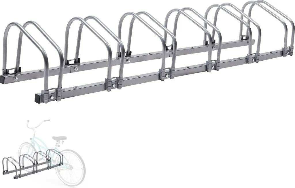 Rangement pour 5 Vélos de Garage - Support Fixe 130 x 30 x 26 cm