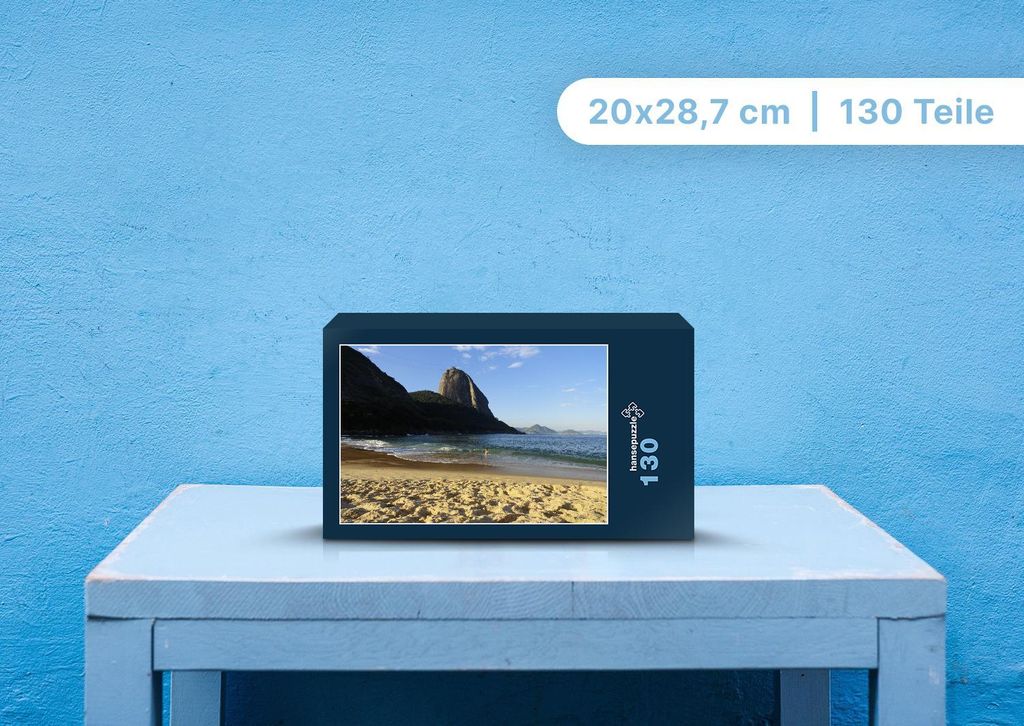 hansepuzzle 107907 - Meeresbucht Puzzle, 130 Teile, Natur, 28,7 x 20,0cm mit hochwertiger Aufbewahrung, Kartonbox und wiederverschließbarem Beutel
