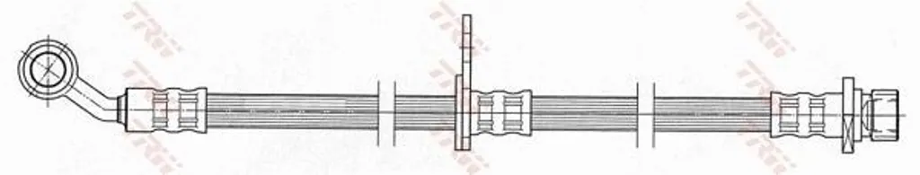 Flexible de frein arrière TRW PHD462 pour circuit hydraulique auto