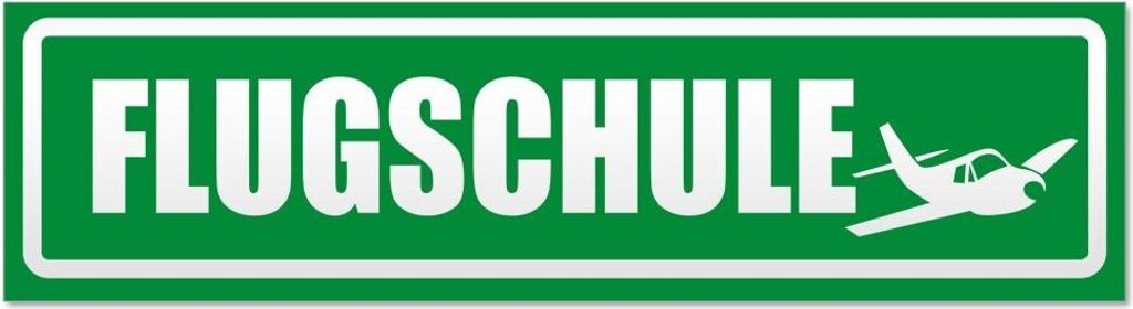 Kiwistar - Autoaufkleber - Grün - 30 x 8 cm - Flugschule Flugzeug invertiert - Hinweis Aufkleber Sticker für Auto, Kfz, Fahrrad, PKW, LKW