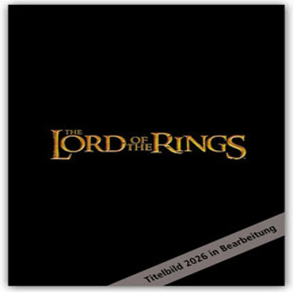 Calendrier 2026 Lord of the Rings : Idéal pour Déco Bureau et Fans