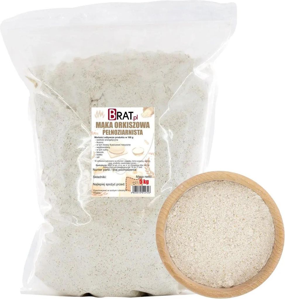 Celozrnná špaldová múka 5 kg Obrázok produktu 