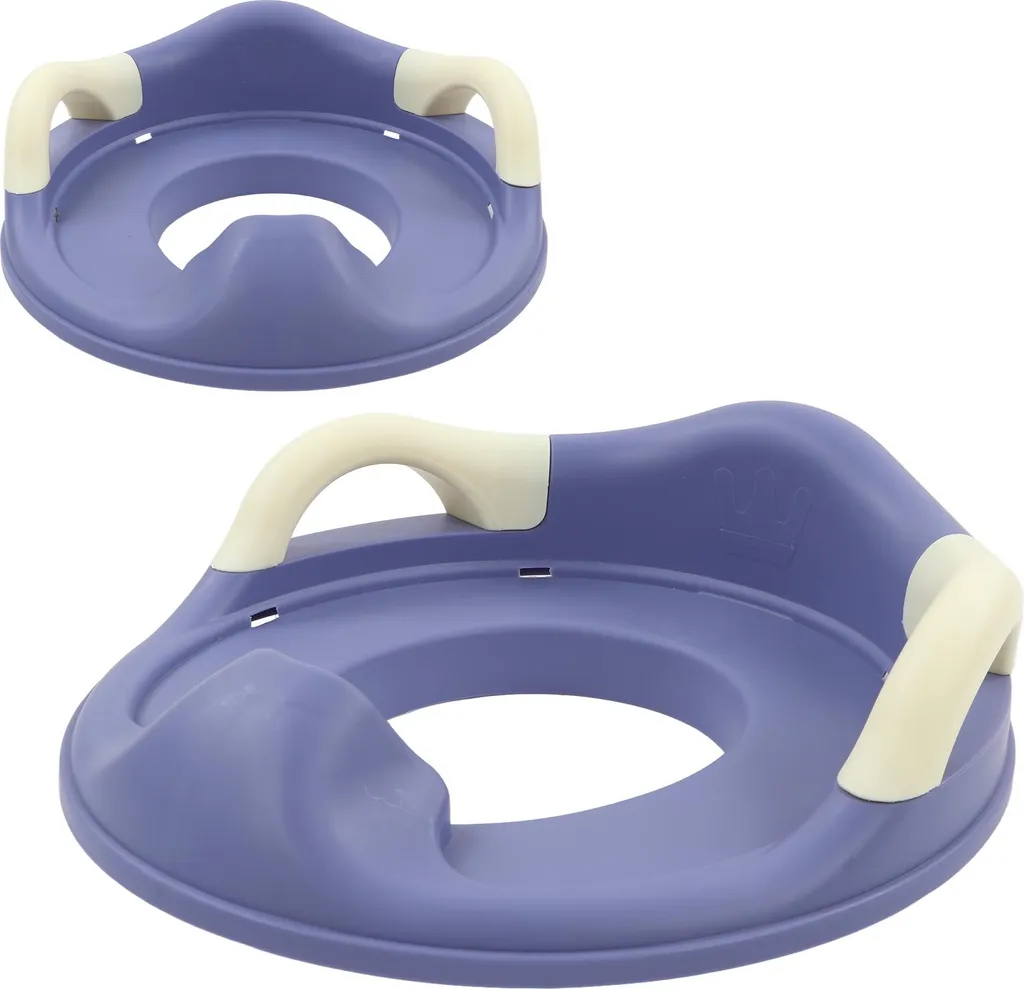 Siège d'apprentissage de la propreté bleu avec protection anti-éclaboussures