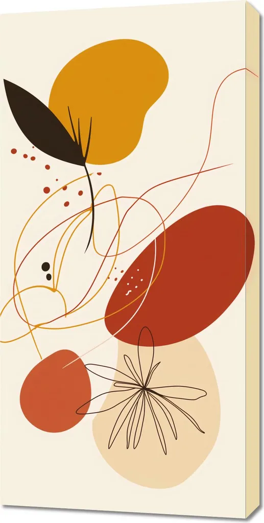 Melodia dell'Autunno Quadro 50x100 - Emozioni su Tela per Parete