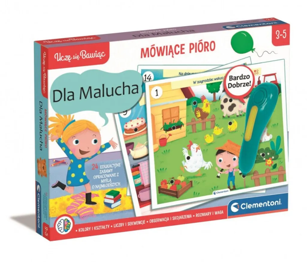 Jeu Éducatif Interactif Enfant 3-5 ans Plume Parlante avec Fiches de Jeu